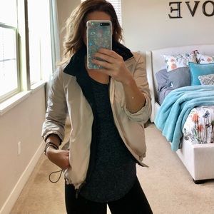 Max Mara lightweight reversible rain coat.